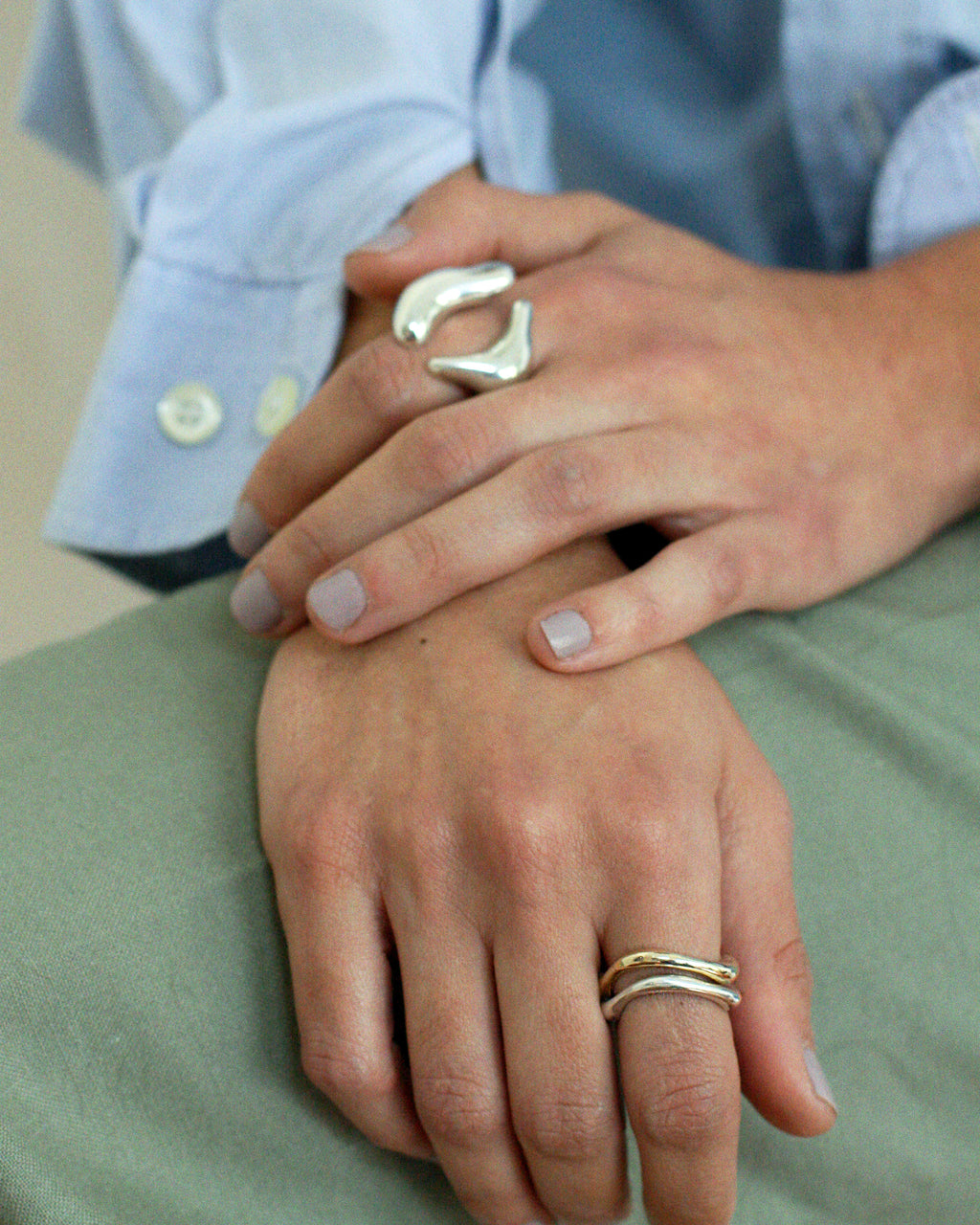Eté Gold-Plated Cuff Ring