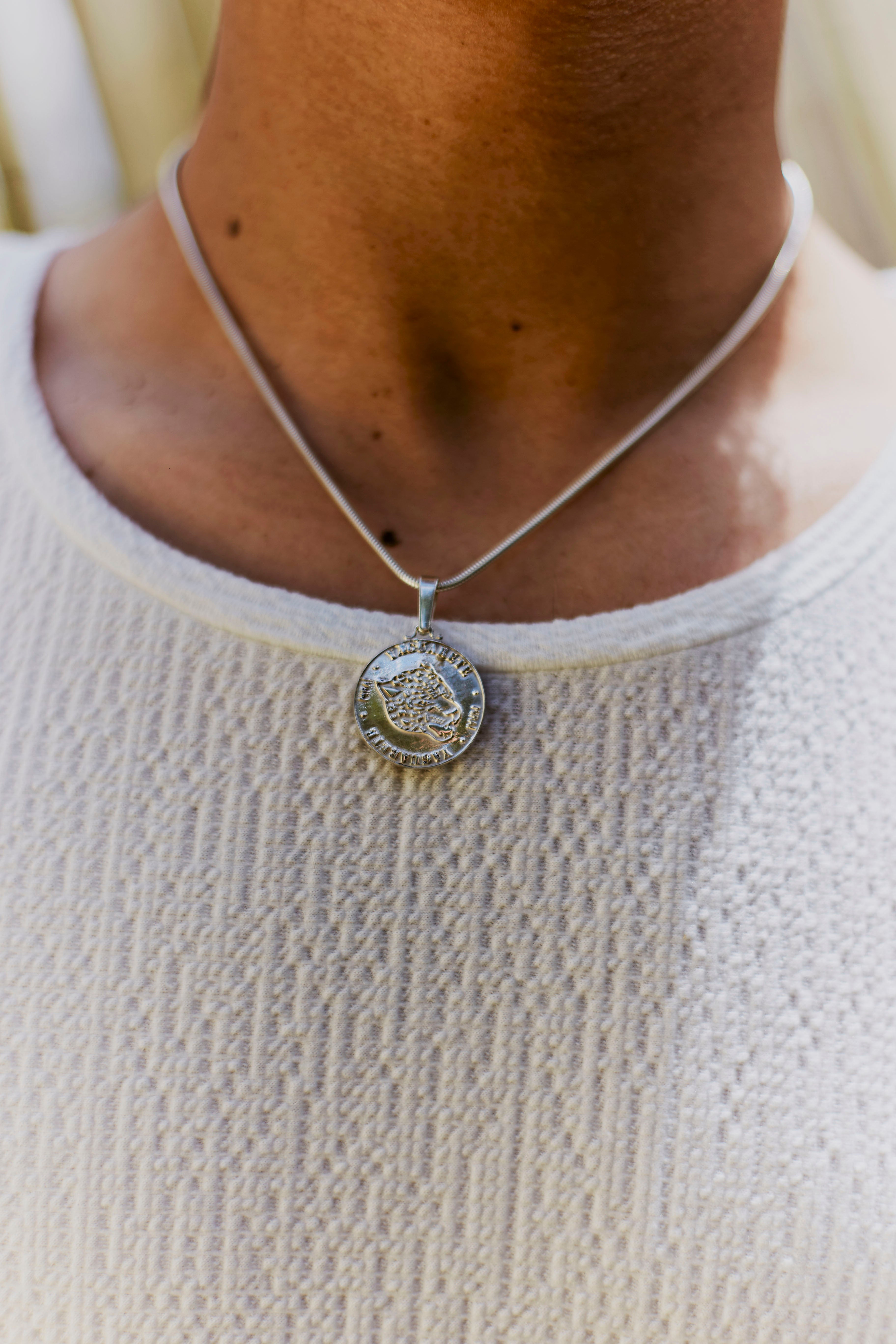 Moneda Silver Pendant