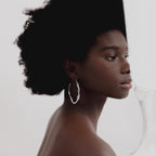 Mulher-Cobra Silver Hoops