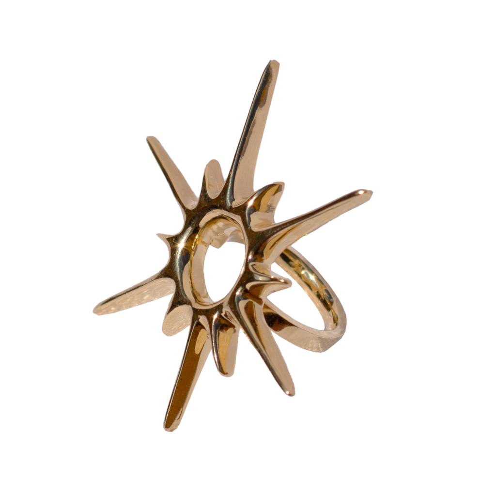 SUN Gold-Plated Ring