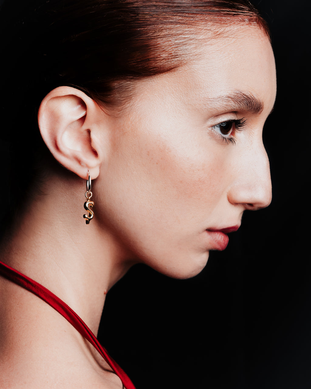 Letter Gold-Plated Earring