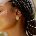 Moneda Gold-Plated Earring