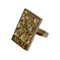 Xilogravura Gold-Plated Ring