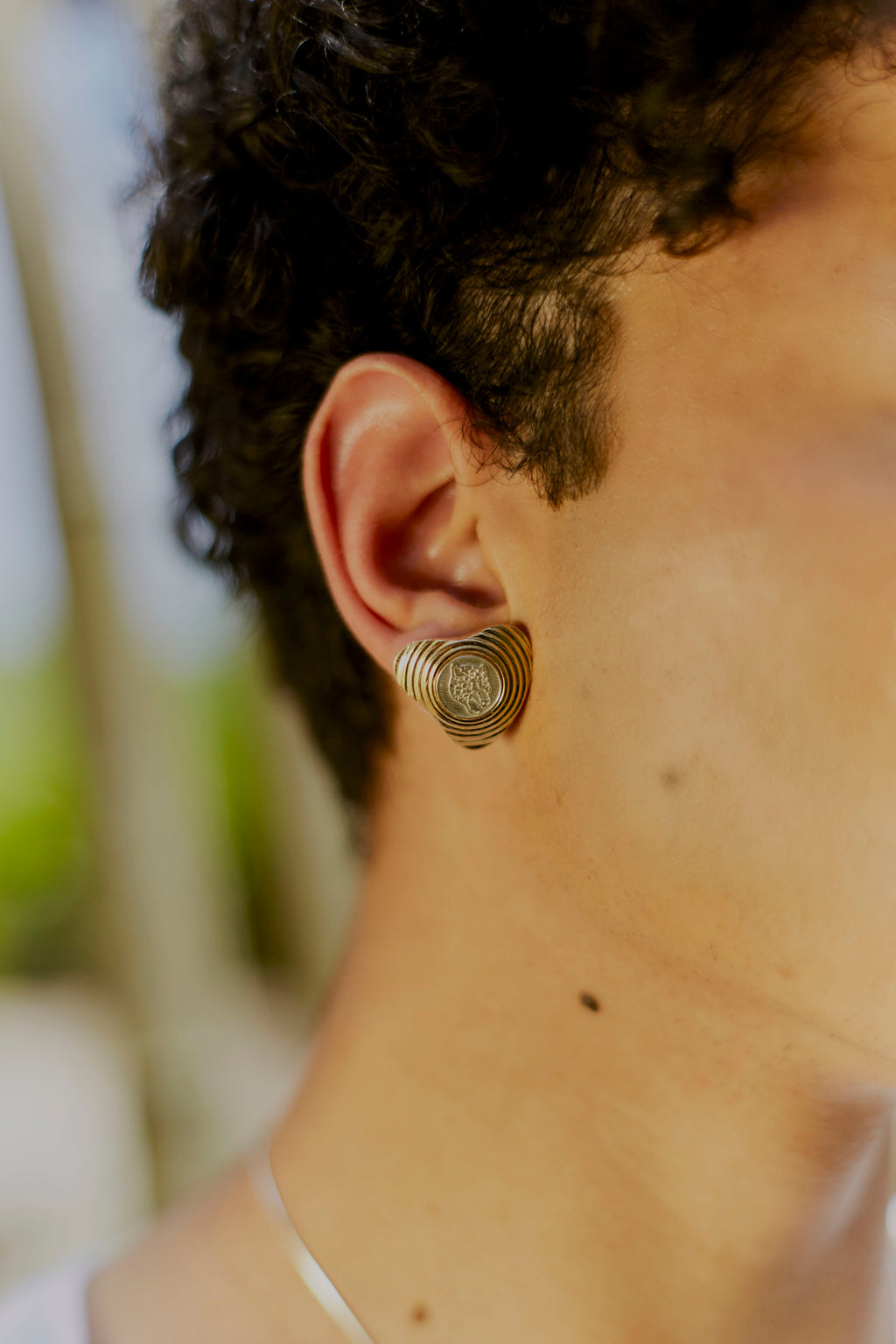 Jaguar Gold-Plated Earrings
