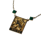 Xilogravura Gold-Plated Necklace