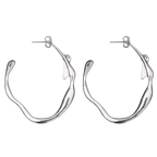 Mulher-Cobra Silver Hoops