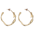 Mulher-Cobra Gold-Plated Hoops