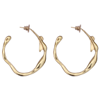 Mulher-Cobra Gold-Plated Hoops