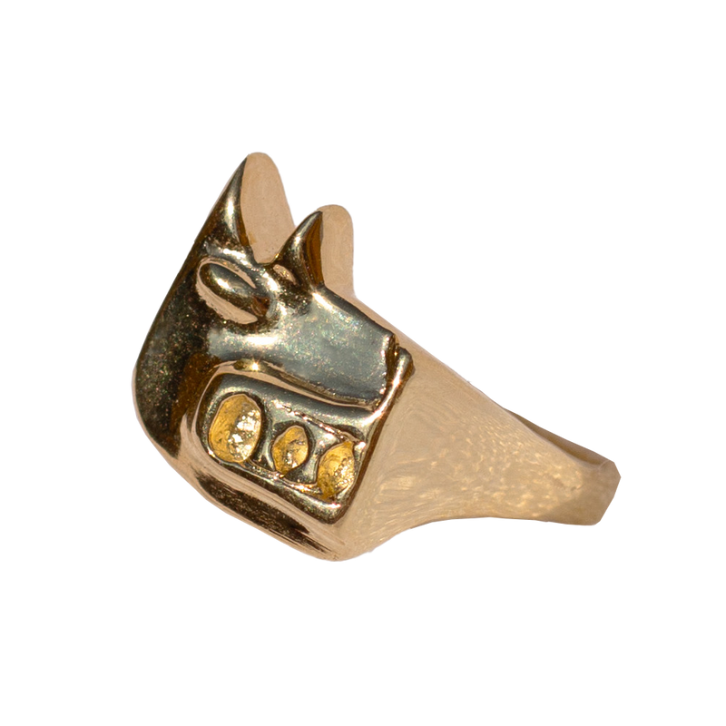 LA LOBA Gold-Plated Ring