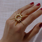 SUN Gold-Plated Ring