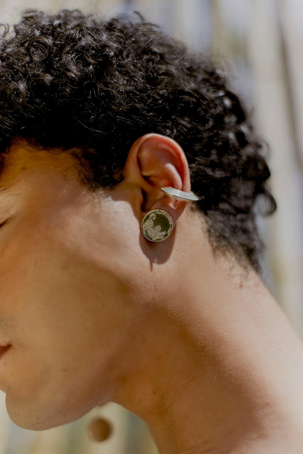Moneda Silver Earring