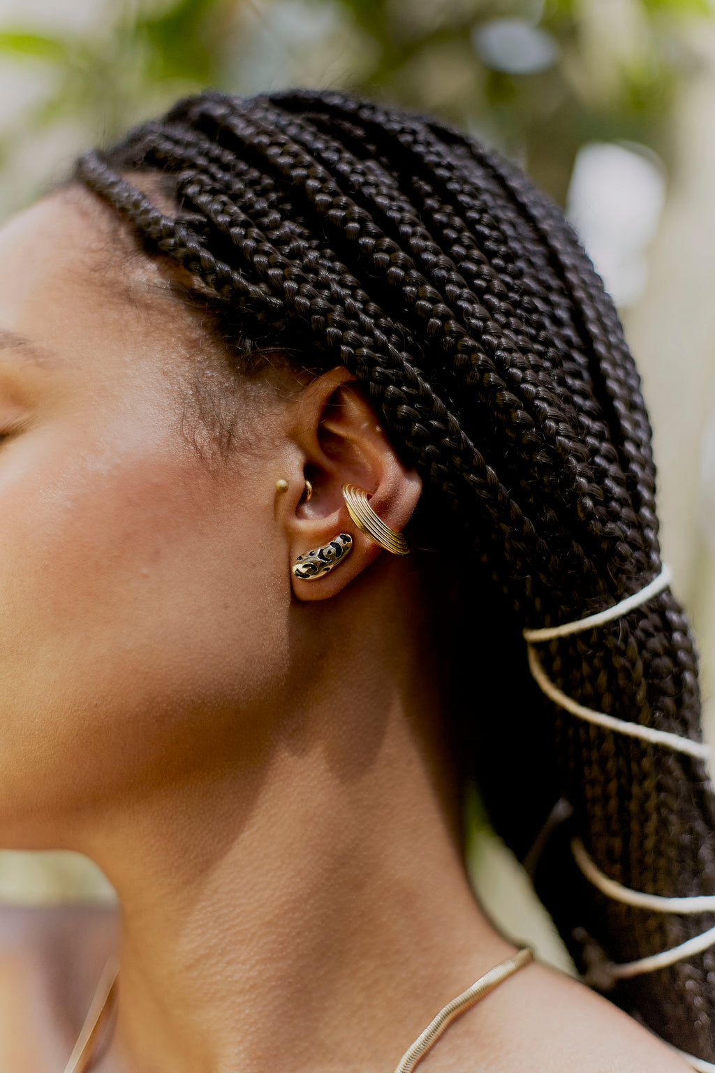Onça Gold-Plated Earring