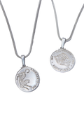 Moneda Silver Pendant