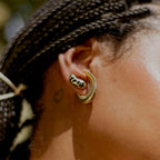Onça Gold-Plated Earring
