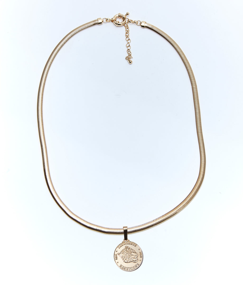 Moneda Gold-Plated Pendant
