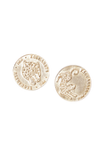 Moneda Gold-Plated Earring