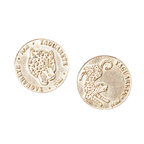 Moneda Gold-Plated Earring